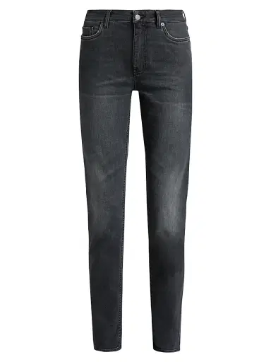 BLK DNM Women's High-Rise Slim-Straight Jeans - Vintage Black - Size 31 | Thumbnail 1