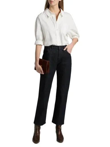 BLK DNM Women's High-Rise Straight Jeans - Rinse Tonal - Size 30 | Thumbnail 2