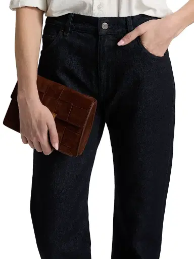 BLK DNM Women's High-Rise Straight Jeans - Rinse Tonal - Size 30 | Thumbnail 6