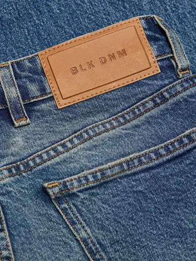 BLK DNM Women's High-Rise Bootcut Jeans - Raw Vintage Blue - Size 31 | Thumbnail 7