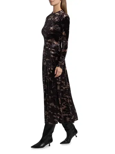 Nanushka Women's Jynx Velvet Cut Out Maxi Dress | Thumbnail 4