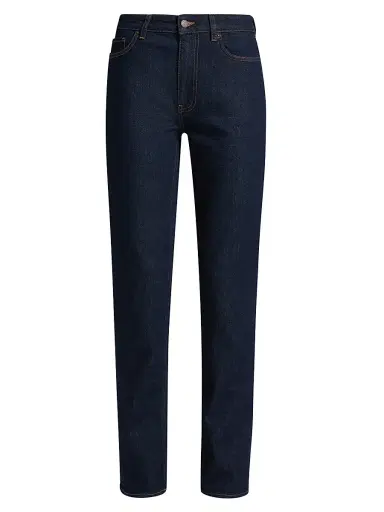 BLK DNM Women's High-Rise Silm-Straight Jeans - Blue Rinse - Size 30 | Thumbnail 1