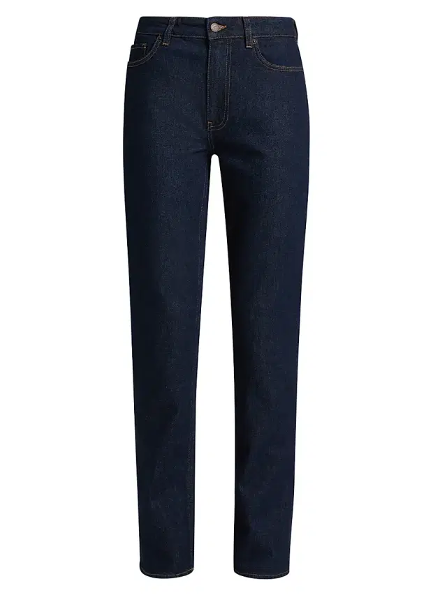 BLK DNM Women's High-Rise Silm-Straight Jeans - Blue Rinse - Size 30