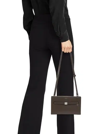 Toteme Women's Belted Leather Crossbody Bag - Bark | Thumbnail 3