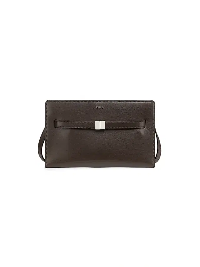 Women's Belted Leather Crossbody Bag - Bark