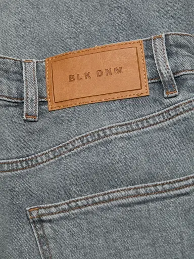 BLK DNM Women's High-Rise Relaxed Jeans - Light Grey Tobacco - Size 31 | Thumbnail 7