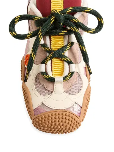 Valentino Garavani Women's Amphibia Sneakers in Rubberized Calfskin - Multicolor Pink - Size 5 | Thumbnail 5