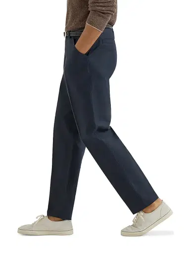 Brunello Cucinelli Men's Cotton and Linen Panama Trousers | Thumbnail 3 Brunello Cucinelli Men's Cotton and Linen Panama Trousers | Thumbnail 3