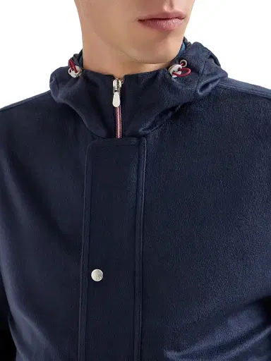 Brunello Cucinelli Men's Lightweight Cashmere Flannel Parka | Thumbnail 4 Brunello Cucinelli Men's Lightweight Cashmere Flannel Parka | Thumbnail 4