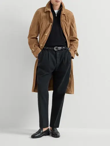 Brunello Cucinelli Men's Cashmere Sweater with Half Zip | Thumbnail 6