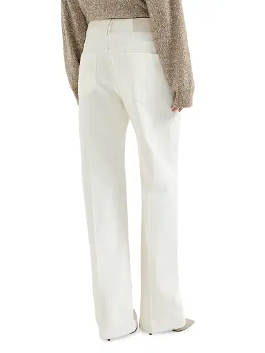 Brunello Cucinelli Women's Dyed Denim Contemporary Loose Trousers | Thumbnail 3 Brunello Cucinelli Women's Dyed Denim Contemporary Loose Trousers | Thumbnail 3