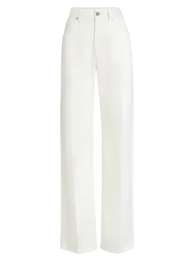 Brunello Cucinelli Women's Dyed Denim Contemporary Loose Trousers - Panama - Size 14 | Thumbnail 1 Brunello Cucinelli Women's Dyed Denim Contemporary Loose Trousers - Panama - Size 14 | Thumbnail 1