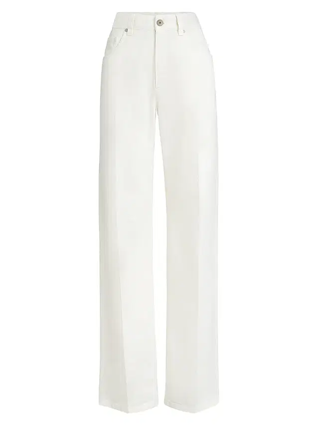 Brunello Cucinelli Women's Dyed Denim Contemporary Loose Trousers - Panama