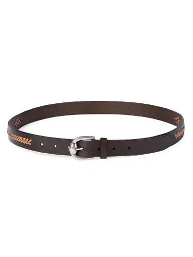 Brunello Cucinelli Men's Leather Braided Pattern Belt | Thumbnail 1 Brunello Cucinelli Men's Leather Braided Pattern Belt | Thumbnail 1
