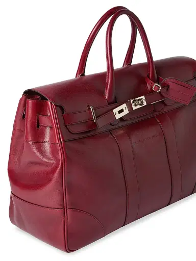 Brunello Cucinelli Men's Burnished Calfskin Country Bag - Terracotta | Thumbnail 4