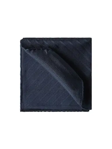 Brunello Cucinelli Men's Regimental Stripe Silk Pocket Square | Thumbnail 1 Brunello Cucinelli Men's Regimental Stripe Silk Pocket Square | Thumbnail 1