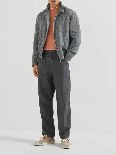 Brunello Cucinelli Men's Cotton Jersey Crew-Neck T-Shirt with Faux Layering | Thumbnail 6 Brunello Cucinelli Men's Cotton Jersey Crew-Neck T-Shirt with Faux Layering | Thumbnail 6