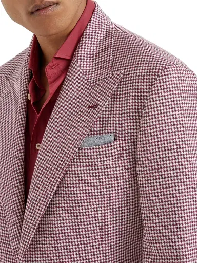 Brunello Cucinelli Men's Silk Ethnic Patterned Pocket Square | Thumbnail 2