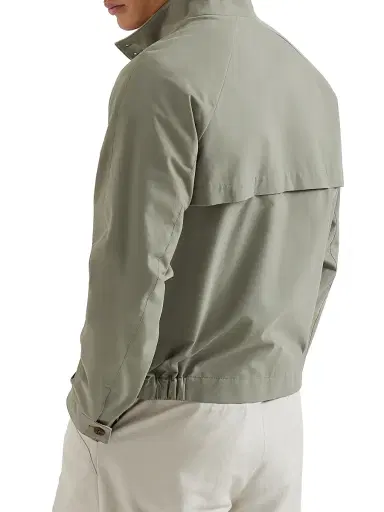 Brunello Cucinelli Men's Water Resistant Techno Cotton Gabardine Outerwear Jacket | Thumbnail 3 Brunello Cucinelli Men's Water Resistant Techno Cotton Gabardine Outerwear Jacket | Thumbnail 3
