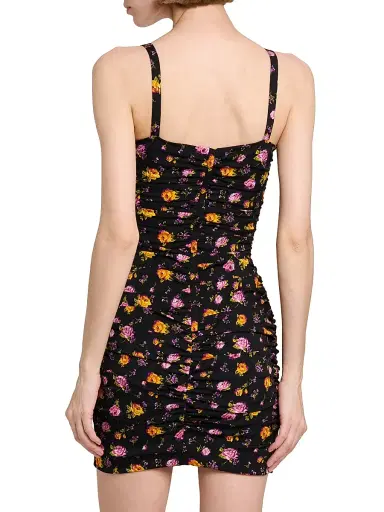 Dolce & Gabbana Women's Floral Silk-Blend Body-Con Minidress - Rose Mazzolini F Ner - Size 12 | Thumbnail 5