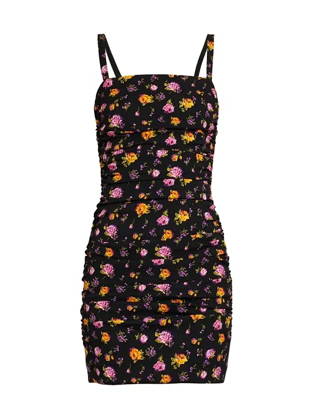 Dolce & Gabbana Women's Floral Silk-Blend Body-Con Minidress - Rose Mazzolini F Ner
