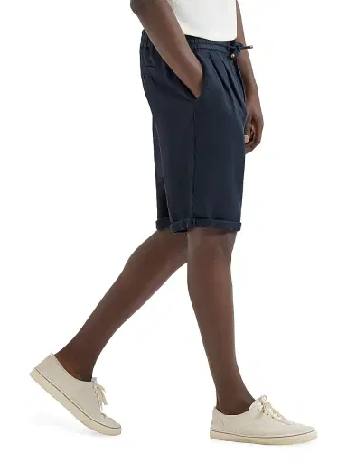 Brunello Cucinelli Men's Garment Dyed Bermuda Shorts in Linen Gabardine - Khaki | Thumbnail 21 Brunello Cucinelli Men's Garment Dyed Bermuda Shorts in Linen Gabardine - Khaki | Thumbnail 21