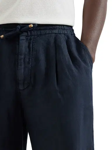 Brunello Cucinelli Men's Garment Dyed Bermuda Shorts in Linen Gabardine - Khaki | Thumbnail 23 Brunello Cucinelli Men's Garment Dyed Bermuda Shorts in Linen Gabardine - Khaki | Thumbnail 23