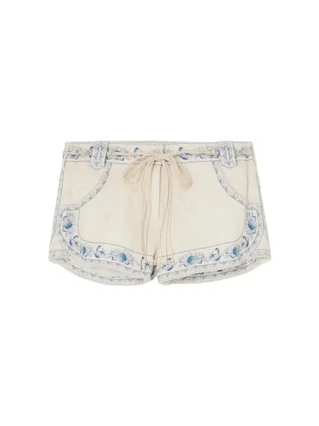 Wanderlust Belted Printed Linen Shorts