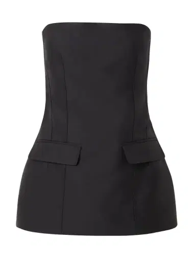 TOTEME Strapless Wool And Silk-blend Bustier Top | Thumbnail 1
