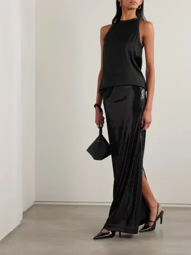 TOTEME Sequined Satin Maxi Skirt | Thumbnail 2 TOTEME Sequined Satin Maxi Skirt | Thumbnail 2