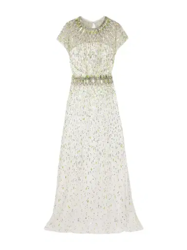 Jenny Packham Lauretta Embellished Organza Gown | Thumbnail 1