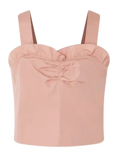 Chloé Cropped Ruffled Taffeta Top | Thumbnail 1 Chloé Cropped Ruffled Taffeta Top | Thumbnail 1