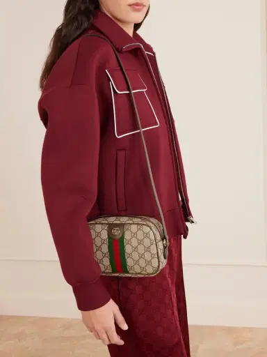 Gucci Ophidia Mini Webbing And Leather-trimmed Printed Coated-canvas Shoulder Bag | Thumbnail 3 Gucci Ophidia Mini Webbing And Leather-trimmed Printed Coated-canvas Shoulder Bag | Thumbnail 3