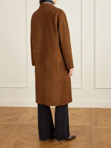 The Row Serenis Paneled Suede Coat | Thumbnail 4 The Row Serenis Paneled Suede Coat | Thumbnail 4