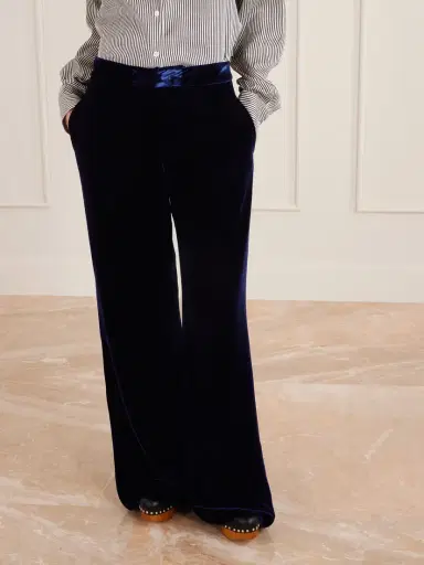 Etro Velvet Wide-leg Pants | Thumbnail 3