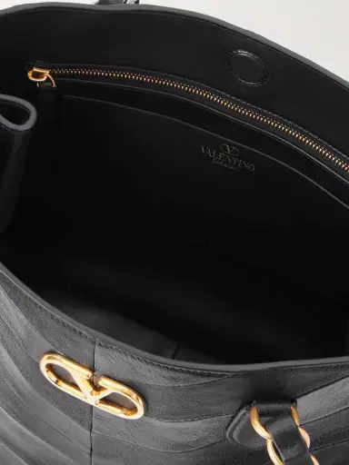 Valentino Garavani Jean Chain-detailed Paneled Leather Tote | Thumbnail 6 Valentino Garavani Jean Chain-detailed Paneled Leather Tote | Thumbnail 6