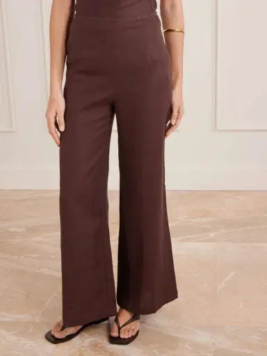 Faithfull Syna Linen Wide-leg Pants | Thumbnail 3 Faithfull Syna Linen Wide-leg Pants | Thumbnail 3