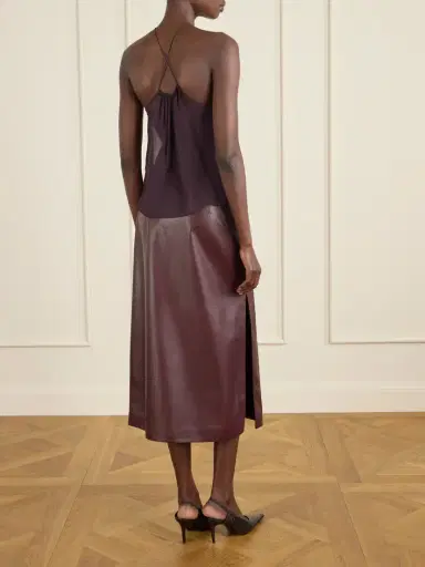 Veronica de Piante Greta Gathered Silk-chiffon Top | Thumbnail 4