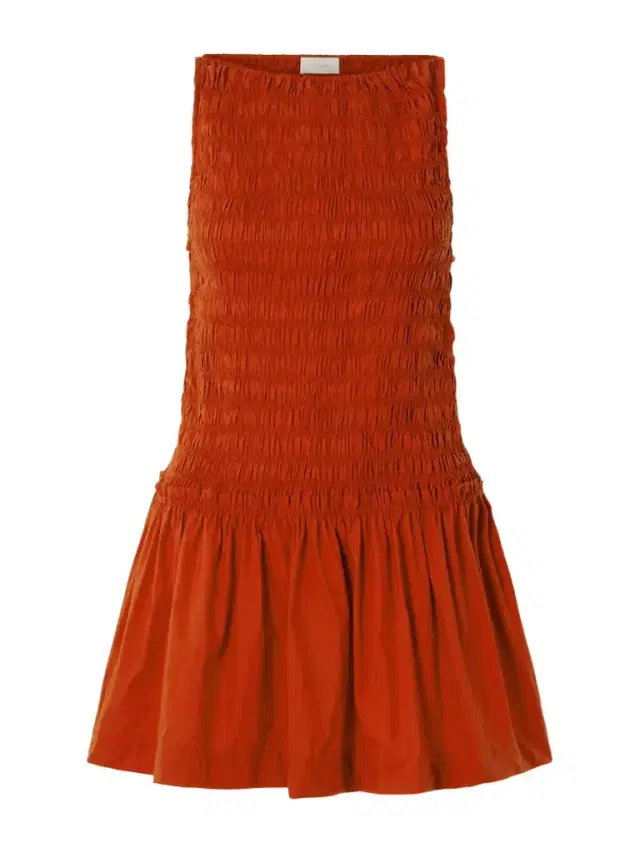 Maria Shirred Cotton Mini Dress