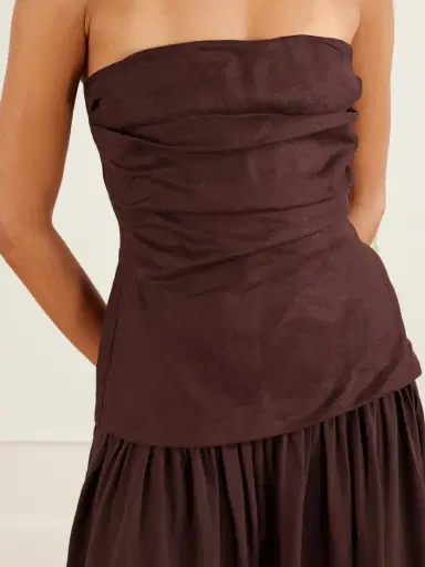 Faithfull Hedy Voile-trimmed Linen Mini Dress | Thumbnail 4