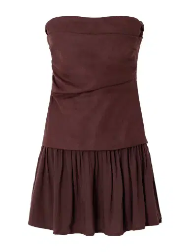 Faithfull Hedy Voile-trimmed Linen Mini Dress | Thumbnail 1