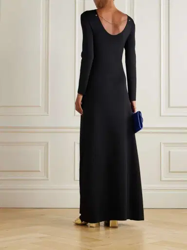 Bottega Veneta Chain-embellished Knitted Maxi Dress | Thumbnail 3 Bottega Veneta Chain-embellished Knitted Maxi Dress | Thumbnail 3