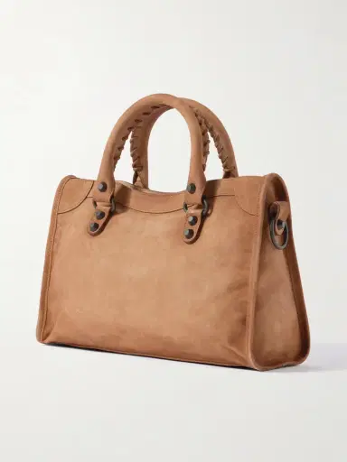 Balenciaga Le City Small Embellished Suede Tote | Thumbnail 3
