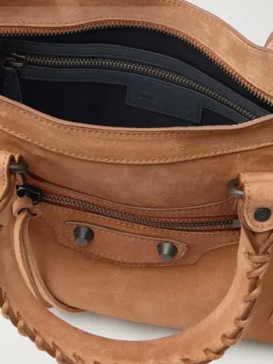 Balenciaga Le City Small Embellished Suede Tote | Thumbnail 5