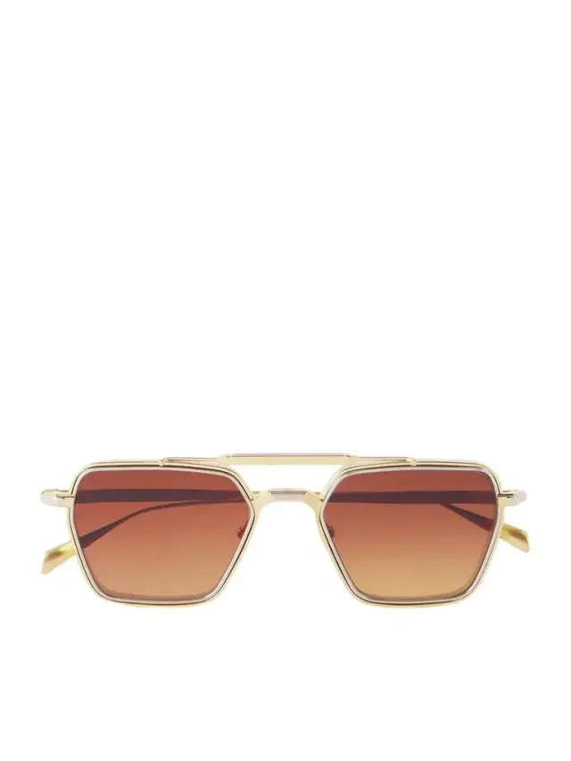 Commodore Aviator-style Gold- And Silver-tone Sunglasses