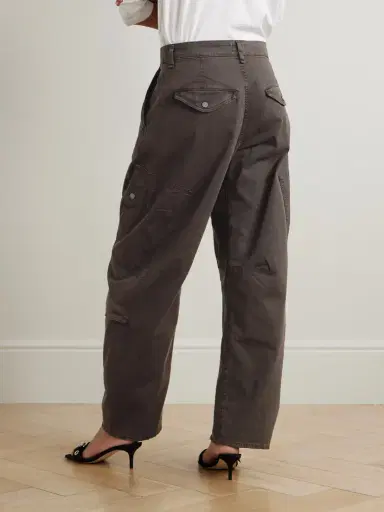 Citizens of Humanity Flight Pleated Organic Cotton-blend Twill Tapered Pants | Thumbnail 3 Citizens of Humanity Flight Pleated Organic Cotton-blend Twill Tapered Pants | Thumbnail 3
