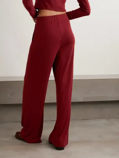 LESET Lauren Knitted Wide-leg Pants | Thumbnail 4