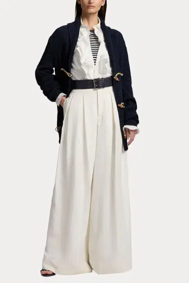 Ralph Lauren Addison Ruffle-Trim Broadcloth Shirt | Thumbnail 4 Ralph Lauren Addison Ruffle-Trim Broadcloth Shirt | Thumbnail 4