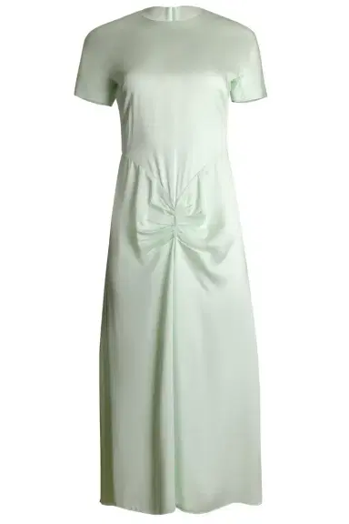 Victoria Beckham Gathered Midi Shirt Dress | Thumbnail 1