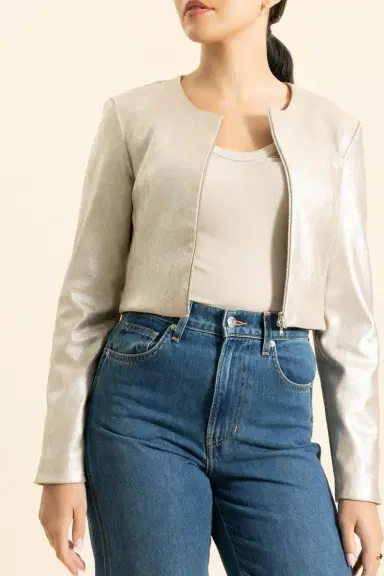 SUSAN BENDER Long Sleeve Cardigan Jacket | Thumbnail 2